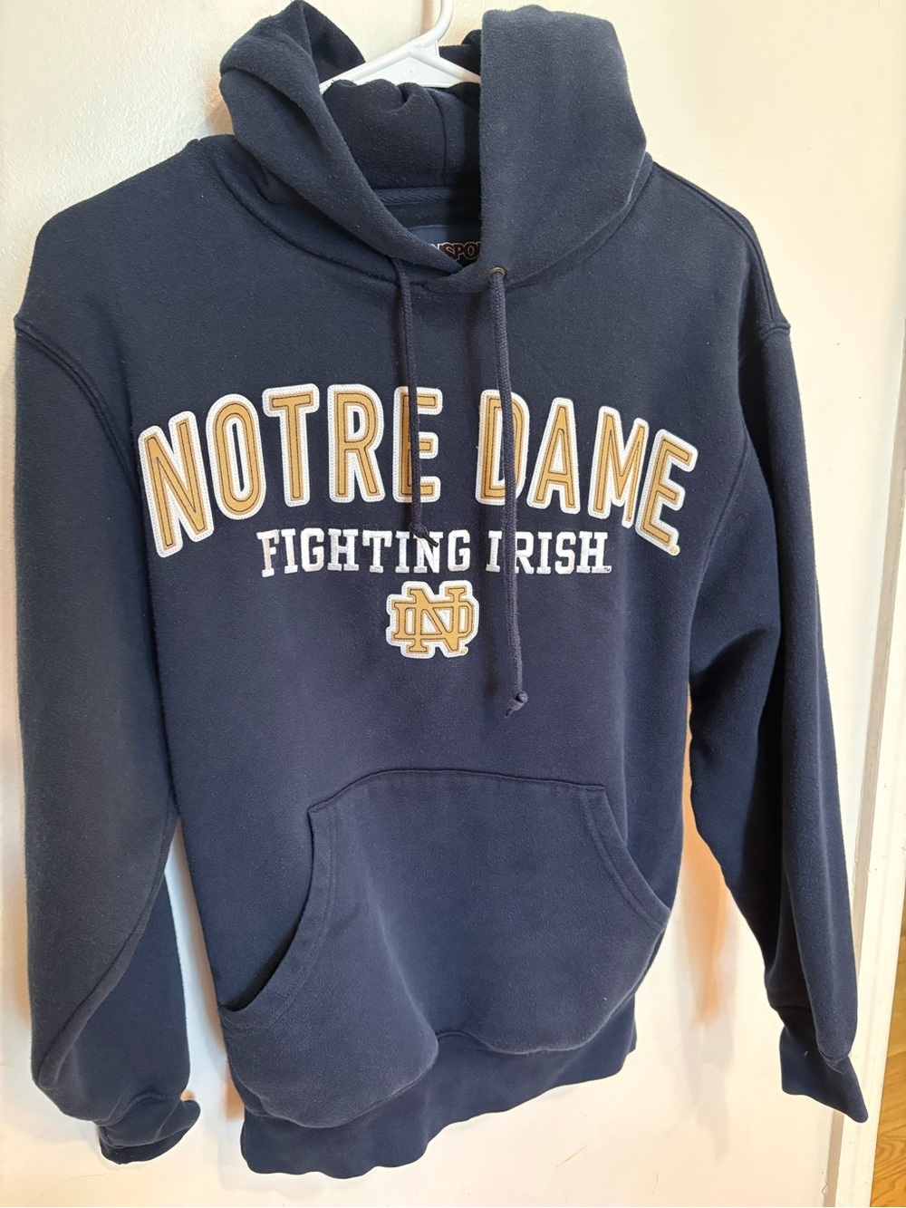 Jansport Notre Dame Fighting Irish Navy Hoodie sweatshirt men’s small